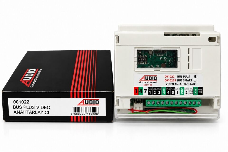 Audio 1022 Bus Plus Video Anahtarlayıcı - Görüntülü Diafon Kamera Görüntü Yönlendirme Modülü