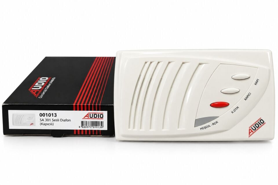 Audio 1013 SA 301 Kapıcılı Sesli Diafon - 8+N Konsept Beyaz