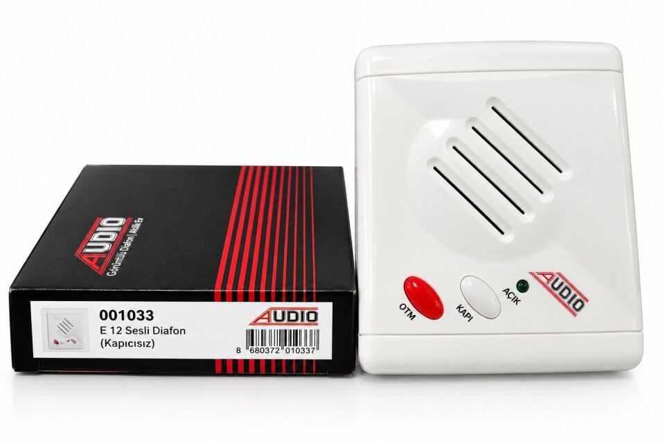 Audio 1033 Basic E 12 Kapıcısız Sesli Diafon - 4+N Beyaz