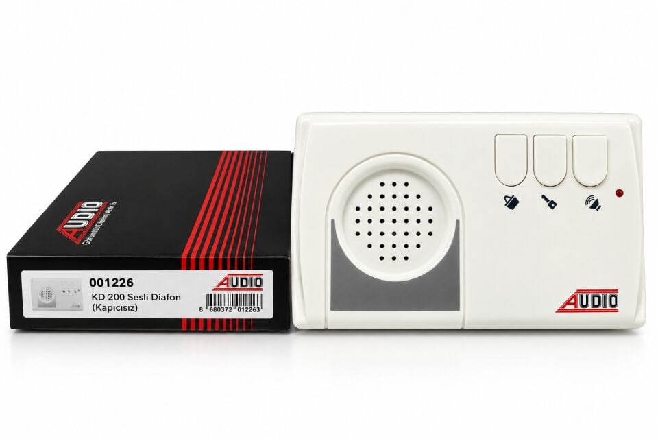 Audio 1226 Basic KD 200 Kapıcısız Sesli Diafon - 8+N Beyaz