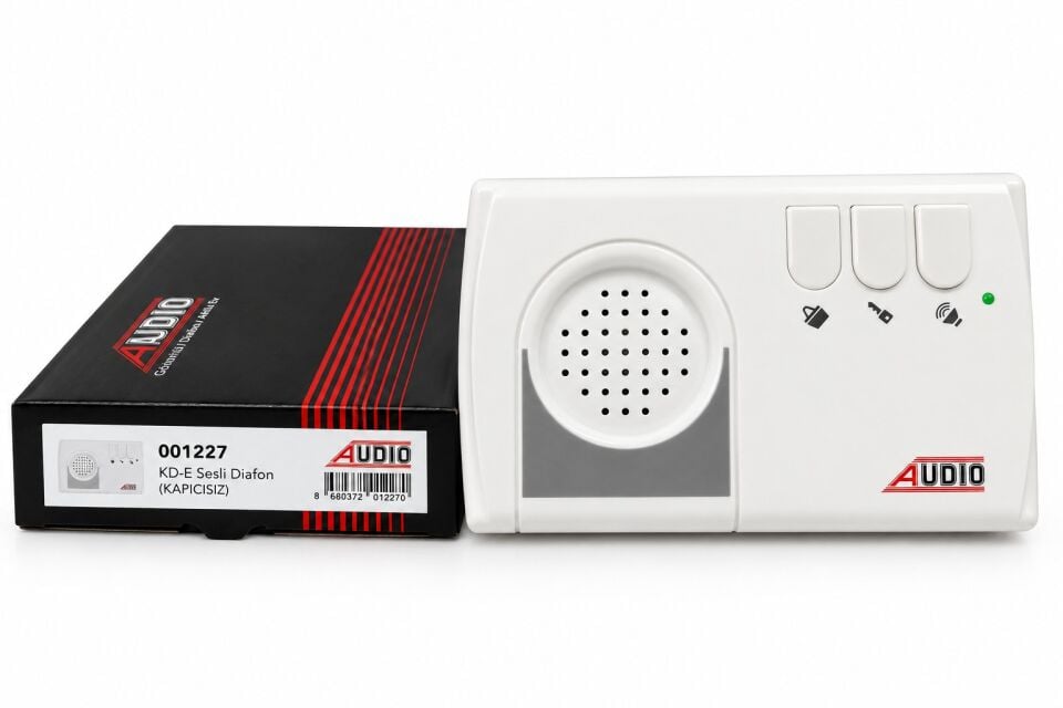 Audio 1227 Basic KD-E Kapıcısız Sesli Diafon - 4+N Beyaz