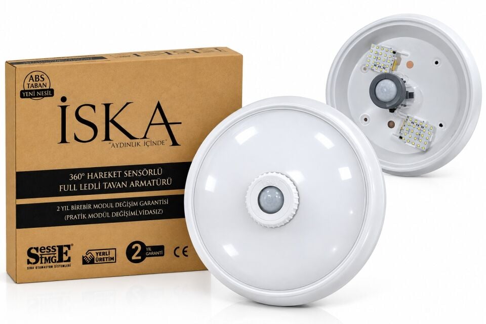 Simge İska 360 Derece Hareket Sensörlü Full LEDli
