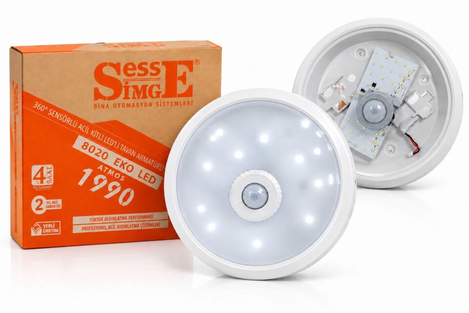 Simge 8020 360 Derece Hareket Sensörlü Acil Kitli LEDli