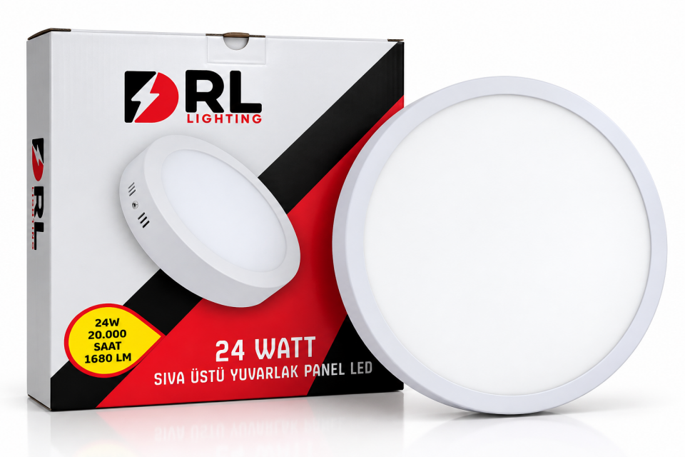DRL 24W Yuvarlak LED Panel