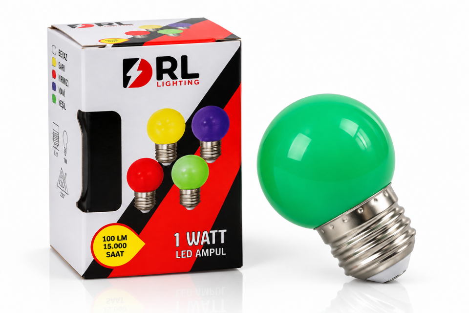 DRL 1W Gece Lambası Yeşil