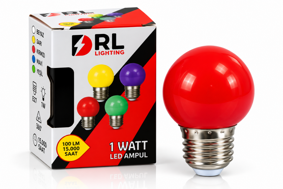 DRL 1W Gece Lambası Kırmızı